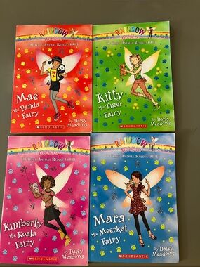 Scholastic Rainbow Magic Mae the Panda Fairy - Red and Yellow Cover